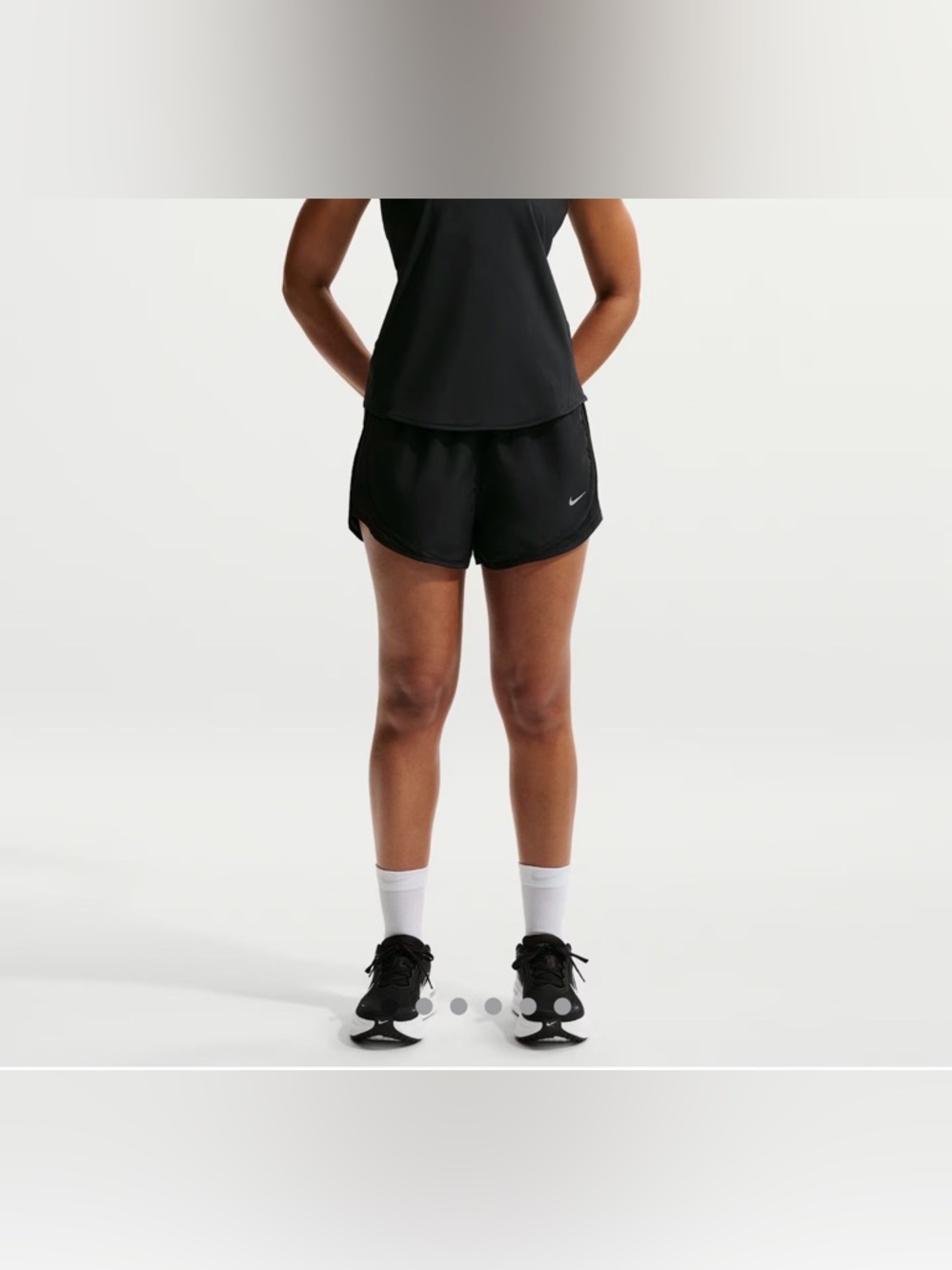 2 Nike Black Women's Running Shorts